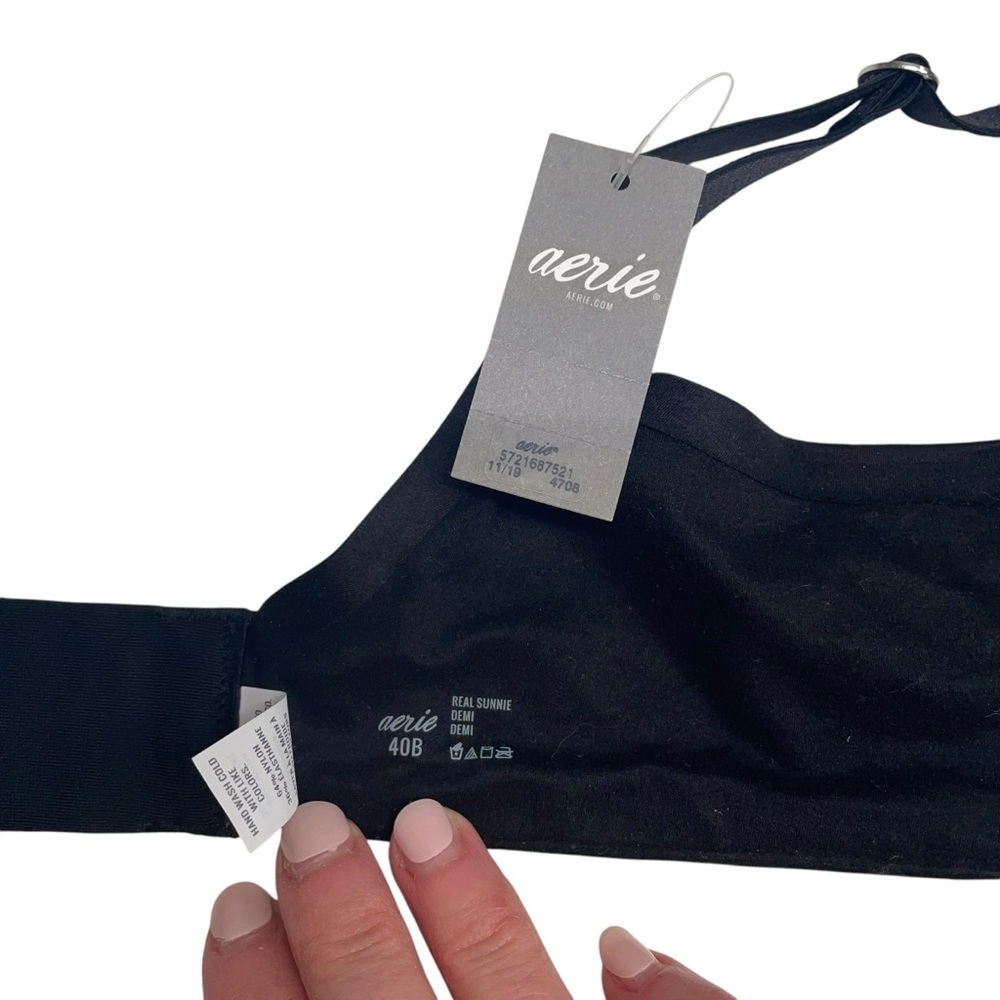 aerie Black T-Shirt Bra - Picture 4 of 4